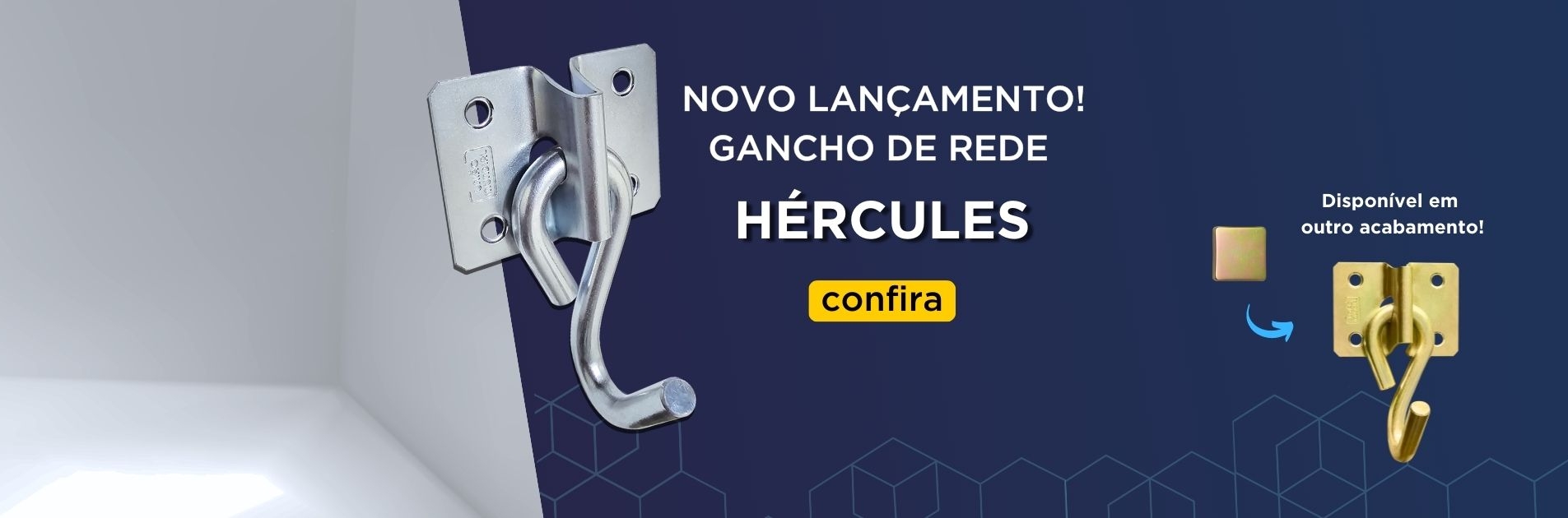 Banner • Novo Lançamento • Gancho de Rede • Hércules