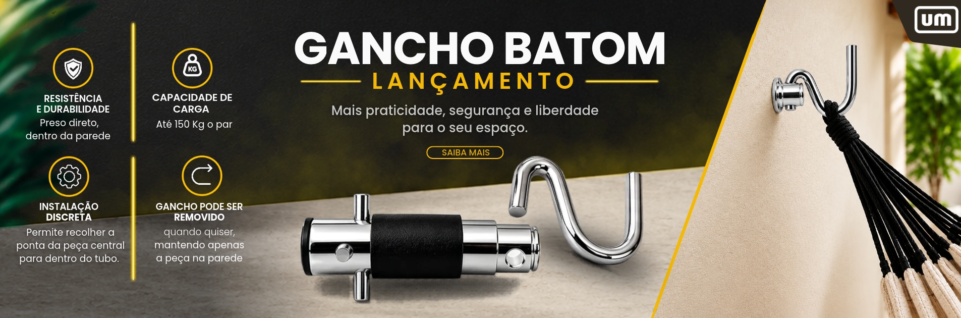 LANÇAMENTO GANCHO BATOM